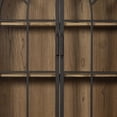 thumbnail image 3 of Veria China Cabinet, 2 Glass Door Arch Frame, Black Iron, 83 Inch, 3 of 6