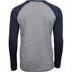 thumbnail image 3 of Tee Jay - Camiseta de Jaspeado Béisbol para Hombre (Gris, Marino), 3 of 4