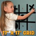 thumbnail image 3 of HMMAGNETS Magnetic Tic Tac Toe Wall-Mount Game – 17"x17" Adhesive Board, 3 of 9
