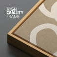 thumbnail image 5 of Large Framed Canvas Print Modern Beige & White Geometric DesignWall Art Decorative Ready to Hang Painting for Living room Bedroom 60x30 inches Natural Frame, 5 of 7