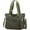 Army Green, variant on Women Nylon Tote Bag Water resistant Multi-function Shoulder Handbag Light Travel Messenger Bags