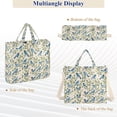 thumbnail image 6 of FORMRS Womens Corduroy Tote Bag Crossbody Shoulder Purse Handbag with Detachable Strap, Blue Birds Pattern, 6 of 7