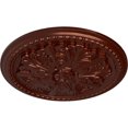 thumbnail image 3 of Ekena Millwork 16 7/8"OD x 1 1/2"P Swindon Ceiling Medallion (Fits Canopies up to 2 7/8"), Hand-Painted Antique Copper, 3 of 6