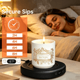thumbnail image 2 of Coffee Mug Warmer with 4 Temperature Settings & Auto Shut Off, Electric Smart Cup Warmer for Desk, 8H Timer Beverage Heater for Coffee, Tea, Water, Milk (Black), 2 of 8