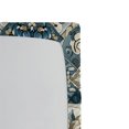thumbnail image 3 of Ambesonne Ethnic Fitted Sheet, Mosaic Look Azulejo Inspired, King Size, Off White Cadet Blue, 3 of 3