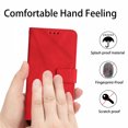 thumbnail image 6 of Dteck for Samsung Galaxy A24 4G Magnetic Wallet Case, Shockproof Card Holder Kickstand Flip Embossed Spliced Lanyard Protective Soft PU Leather Cover, red, 6 of 8