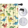 thumbnail image 4 of Blackout Kids Curtains,LightYellow Cartoon Dinosaurs Volcanoes Palm Trees Pattern Childrens Insulated Curtains Set Of 2,Bedroom Essentials,Toddler Room Decor 52"x84", 4 of 5