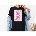 thumbnail image 5 of Queen of Hearts Valentine Shirt, Pink Dolly Design Tee Comfort Colors T-Shirt PEPPER S, 5 of 5