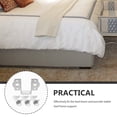 thumbnail image 2 of Shisuyan Bed Fittings Stainless Steel Silver 4Pcs 1.8X1.3X1.2In, 2 of 8