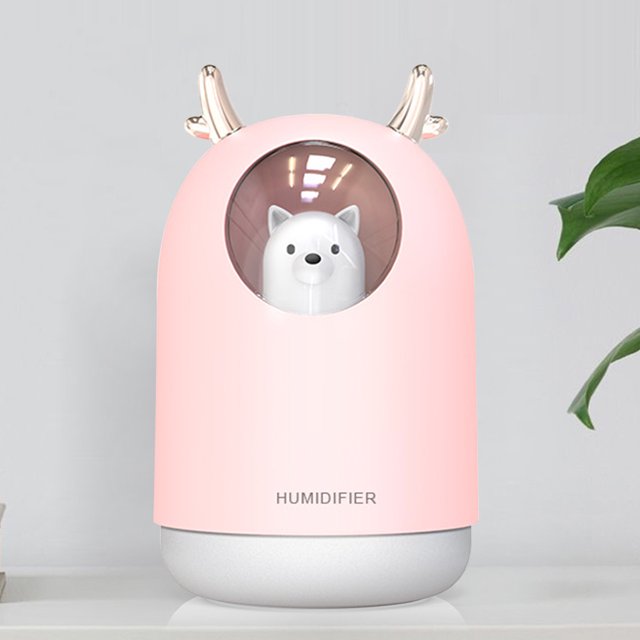 Humidificador de reposición de agua alimentado por USB Mini Mist Maker de 300ML para uso doméstico y en coche