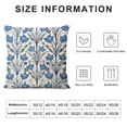thumbnail image 6 of Acheng Lily Leaf Ginkgo Biloba Flower Throw Pillow Cushion Blue and White Geometric Flower Pillow Cover Chinoiserie Toss Pillows White Pillows for Sofa Living Room,2 Pcs White, 6 of 6