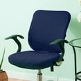 thumbnail image 4 of Stretchable Cover Slipcover Washable Easy to Remove Rotating Seat Cover for Rotating Computer , Blue, 4 of 8