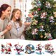 thumbnail image 5 of CaiYueKe Christmas Santa Claus Sleigh Acrylic Ornament Holiday Decor Pendant Hanging Home Decoration Festive Party Supplies Wall Door Decorations Xmas Tree Decor, 5 of 5