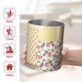 thumbnail image 5 of 12oz Coffee Tumblers Pioneer Flower Floral Print Pattern Stainless Steel Vacuum Insulated Travel Tumbler Coffee Cups Mug with Lid and Straw with Cleaning Brush for Cold & Hot Drinks, 5 of 5