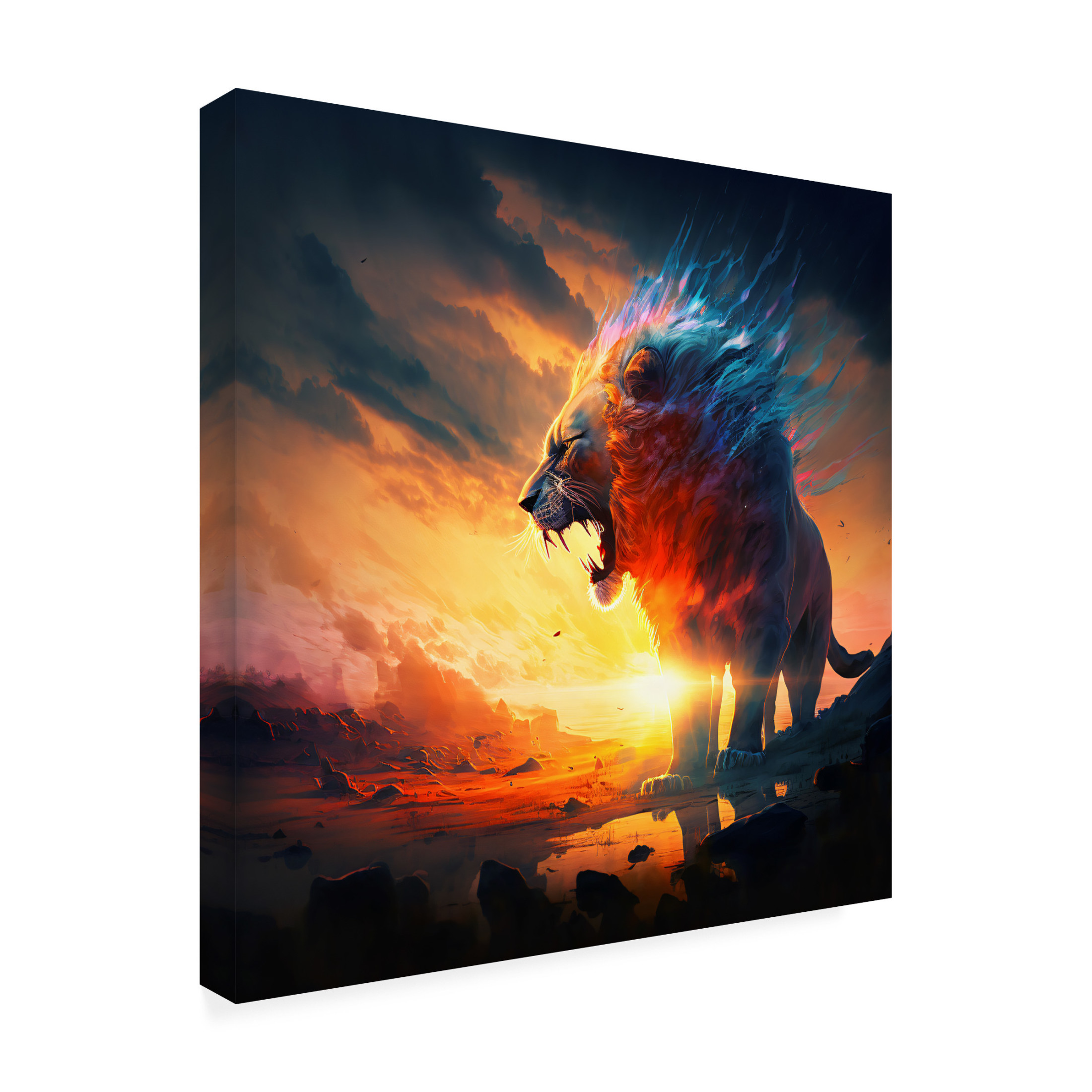 Canvas Wall Art - Ray Heere 'Desert Of Dreams 3' Wall Art for Living Room, Bedroom, or Office Décor by Trademark Fine Art - 14 x 14 Inches