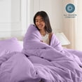 thumbnail image 5 of Bare Home Luxury Duvet Cover and Sham Set - Premium 1800 Collection - Ultra-Soft - King, Lavender, 3-Pieces, 5 of 10