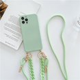thumbnail image 1 of Funda de lujo con cordón para collar y pulsera de ámbar y mármol para iPhone 14 11 12 13 Pro Max X XS XR 6 7 8 Plus SE Mini funda de silicona suave Tan Jianjun unisex, 1 of 2