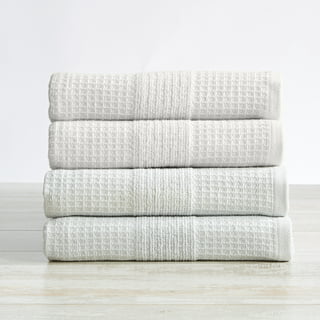 Classic Waffle Weave Bath Towels, Oversized Pure Cotton, 13.78 x 29.52 In,Microfiber Cotton for Bathroom Spa Hotel Home Kitchen, Size: Quick Drying