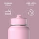 thumbnail image 2 of Botella Sport Boot de 32 oz con Asa y Popote Rosa Hydrapeak Termo de Acero Inoxidable, 2 of 9