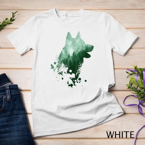 Husky Dog Silhouette American Siberian Husky Pet Lover Top Unisex T-Shirt, up to size 5XL