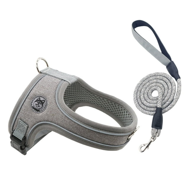 WMQPNNS New Trending Breathable No Pull Harness With Reflective Leash – Soft Cationic Mesh Vest for Small Easy On/off Adjustable Fit All Season Comfort