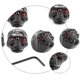 thumbnail image 4 of Electric Guitar Metal Volume Control Knobs Black For Music Performance 4Pcs, 4 of 5