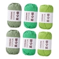 thumbnail image 4 of 6 piezas de hilo de punto multicolor ligero para ganchillo para guantes, prendas de vestir y bufandas. Estilo E, 4 of 9