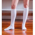 thumbnail image 2 of SOCKS'NBULK 6 Pairs of Women's Cotton Knee High Socks, Solid Colors Stylish Boot Sock, White, 2 of 4