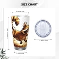 thumbnail image 4 of Uemuo Autumn Raccoon In Forest Print Travel Coffee Mug ,20oz Double-walled Car Cup ,Stainless Steel Insulated Tumbler Leak-proof Travel Cup Reusable Straw Car Cup-Straw Three-piece Set, 4 of 8
