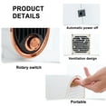 thumbnail image 3 of Portable Electric Space Heater 700W w/ Remote Control Tip-Over Protection, 3 of 8