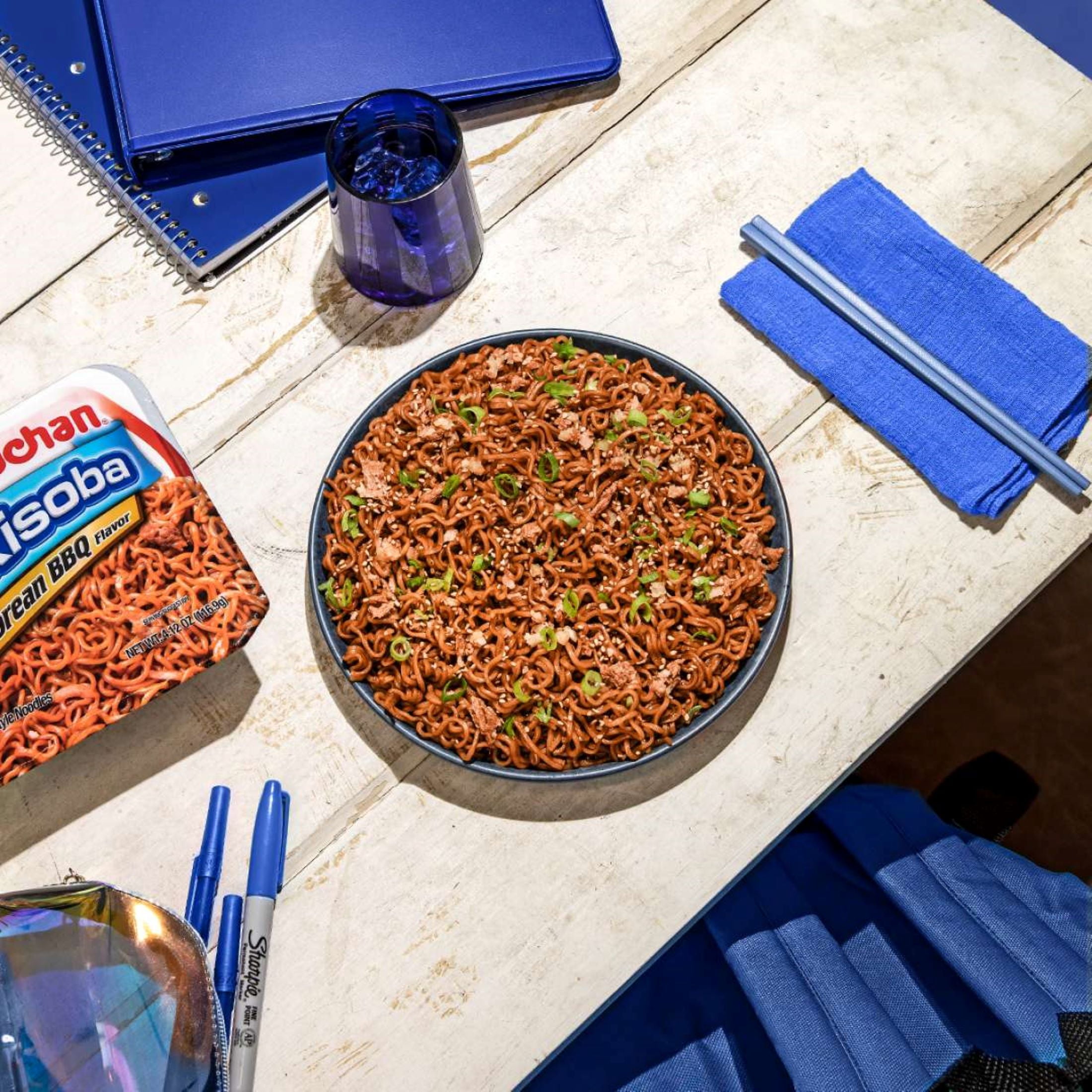 (8 pack) Maruchan Yakisoba Korean BBQ Flavor Noodles, 4.12 oz Shelf Stable Package
