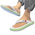 thumbnail image 3 of GEZHEN Men's Comfy Open-Toe Soft Soled Sandals Summer Beach Shoes Sandals Home Slipper Flip Flops Flat Shoes Lightweight and Breathable Fashion Minimalist, 3 of 5