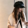 thumbnail image 2 of Moda damas mujeres niñas PU boina gorra sombrero, 1pc-negro JAMW Sencillez, 2 of 5