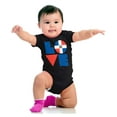thumbnail image 4 of Domical Republic Flag DR Pride Love Romper Boys or Girls Infant Baby Brisco Brands NB, 4 of 6