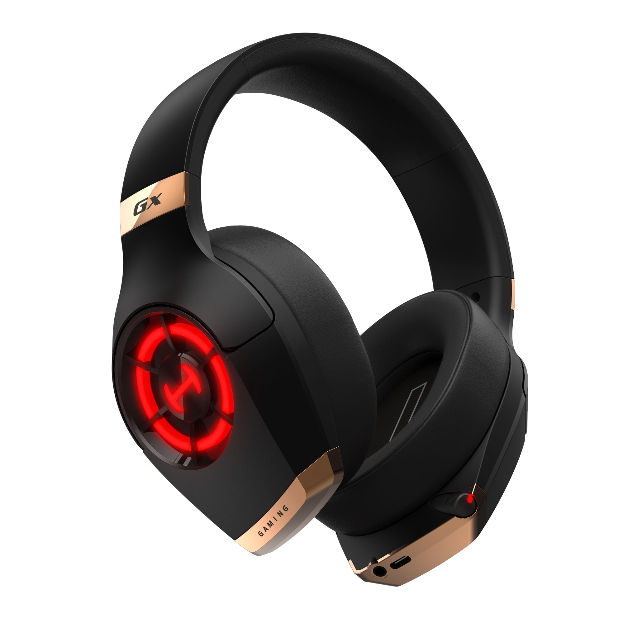 HECATE GX Wired Gaming Headset with Noise Cancelling and Microphone for PS4/ PS5/ PC/Switch/Xbox Gamepad - Hi-Res Audio - USB/Type-C/3.5mm - RGB Lighting - 50mm Driver