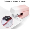 thumbnail image 3 of Mini Stapler, 20 Sheet Office Desktop Stapler with 640 Standard Staples and A Staple Remover, Pink…, 3 of 13