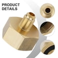 thumbnail image 3 of qiya 1x Gold Brass Car Conditioner AC A/c Adapter Bottle Adapter For R134A 1/4SAE G3/4 Thread Car Repalce Accessories, 3 of 10