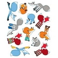 thumbnail image 2 of Playful Foxes Shape Stickers, 2 of 2
