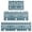Geometric Diamond Chevron, variant on White Geometric Diamond Chevron Pattern Kitchen Rugs Sets Of 3,Kitchen Runner Rugs Non Skid Washable,Decorative Kitchen Floor Mats for Kitchen,Sink,Laundry,17"x30"+ 17"x47" + 17"x59"