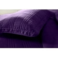 thumbnail image 3 of Chezmoi Collection Kingston Queen Size Bedspread Set, 3-Piece Dark Purple Oversized Quilted Microfiber Lightweight Bedspread Coverlet (100"x106"), 3 of 9