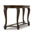 thumbnail image 5 of Signature Design by Ashley Traditional Norcastle Sofa/Console Table  Dark Brown, 5 of 9