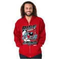 thumbnail image 3 of The Smurfs Kanji Rise and Grind Zip Hoodie Sweatshirt Men Brisco Brands M, 3 of 6