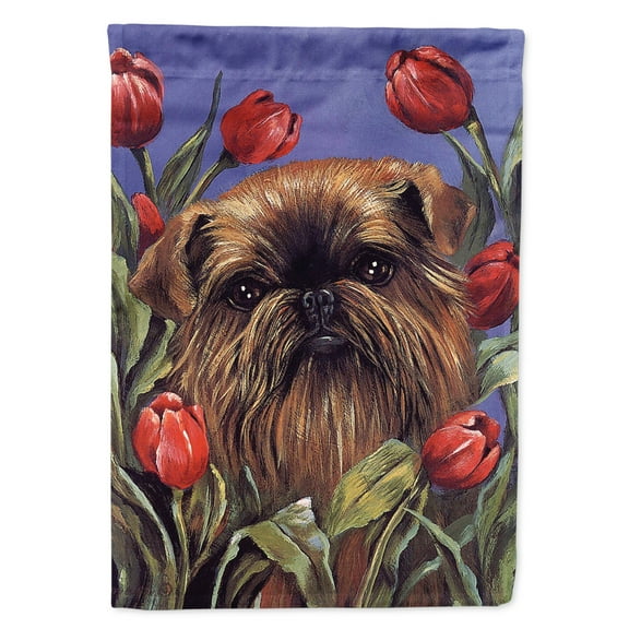 Brussels Griffon Peek a Boo Flag Canvas House Size