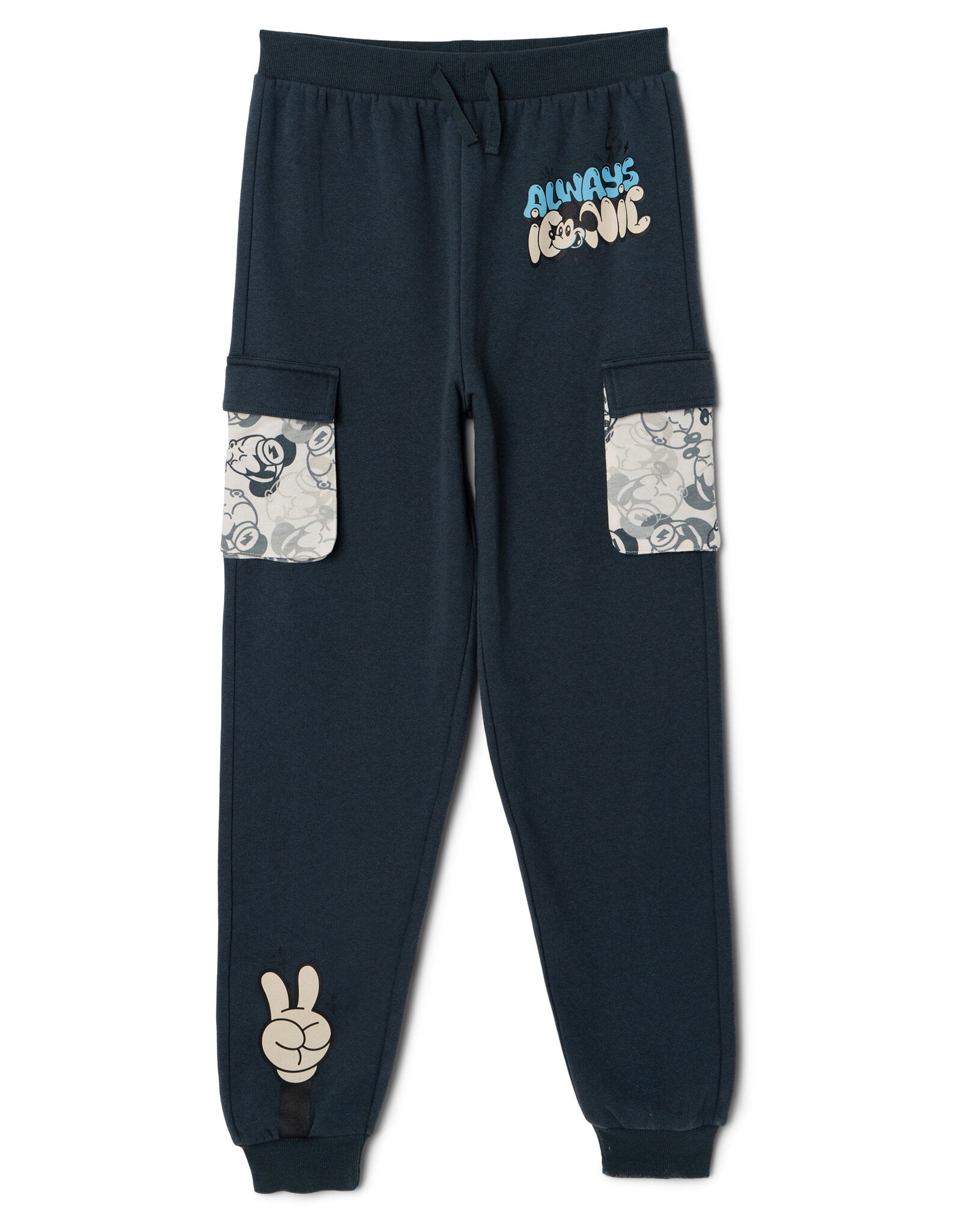Disney Mickey Mouse Fleece 2fer Pullover Sweatshirt and Jogger Pants Outfit Set Toddler to Big Kid