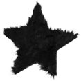 thumbnail image 1 of Suave y moderno, creativo, en forma de estrella, cojín de felpa, alfombra, alfombra, tapete de suelo, tapetes para mesa de té para decoración (negro), 1 of 7