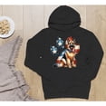 thumbnail image 5 of Patriotic German Shepherd 4th of July Independence Paws Hoodie Unisex Merch Hoodies Alsatian Dog Lover Gifts - 02010, 5 of 6