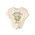 thumbnail image 1 of Camiseta SweatyRocks para mujer con estampado gráfico de limones, color caqui, 1 of 6