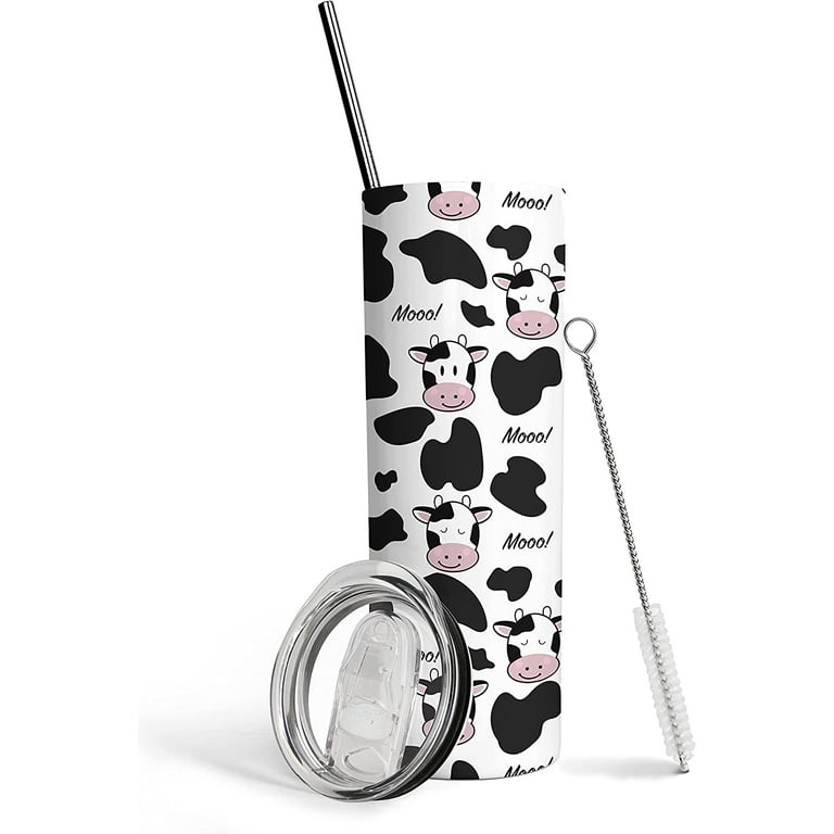 Cow Print Tumbler Skinny Tumblers With Lids And Straws for Women, 20oz  Skinny Tumbler SUS304 Food Grade Stainless Steel Tumbler Double Insulated  Cow Print Cup for Women Cow Cup Cow Coffee Cups