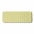 thumbnail image 1 of Abstract Computer Mouse Pad, Basic Simplistic Illustration of Repeating Geometric Shapes, Rectangle Non-Slip Rubber Mousepad Large, 31" x 12" Gaming Size, Yellow Eggshell, by Ambesonne, 1 of 2
