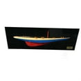 thumbnail image 2 of Old Modern Handicrafts H009 Bateau Modèle Arc-en-Ciel Demi-Coque à l'Échelle Yacht Fait Main, 2 of 3